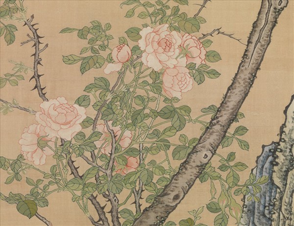 清緙絲群芳祝壽　軸