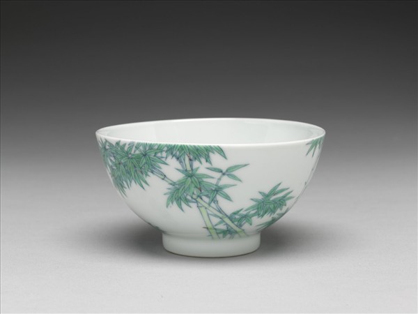 鬥彩翠竹碗