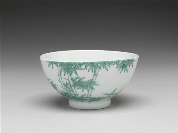鬥彩翠竹碗