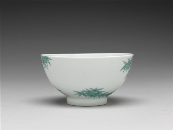 鬥彩翠竹碗