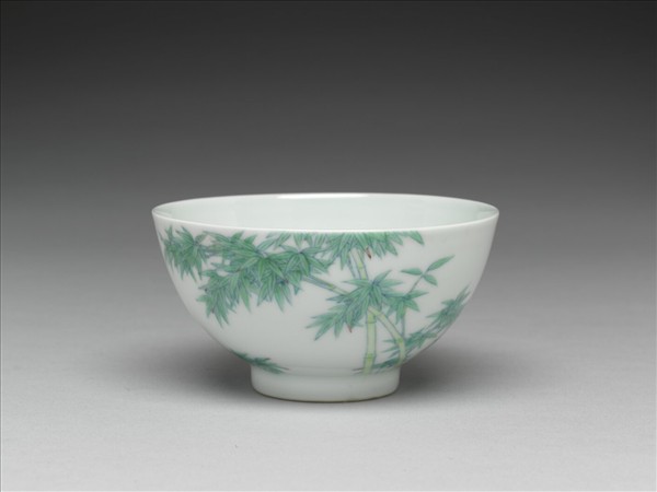 鬥彩翠竹碗
