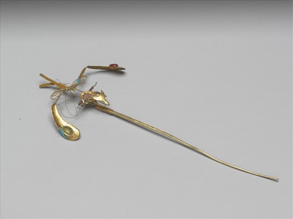 點翠嵌珠寶蝴蝶簪