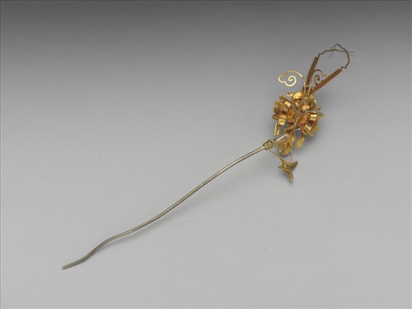 鍍金點翠蝴蝶簪