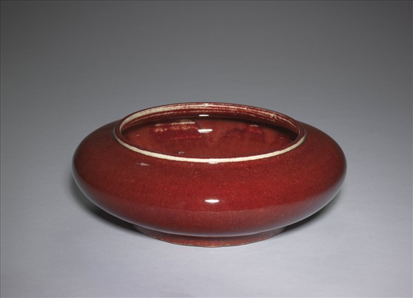 寶石紅釉圓洗