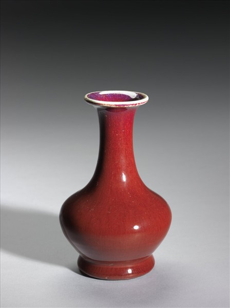仿鈞紅釉瓶