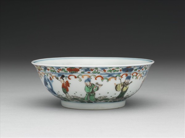 青花五彩八仙紋碗