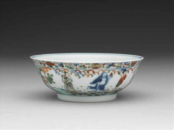 青花五彩八仙紋碗