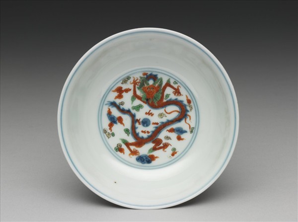 青花五彩八仙紋碗