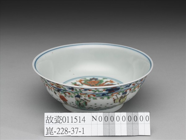 青花五彩八仙紋碗