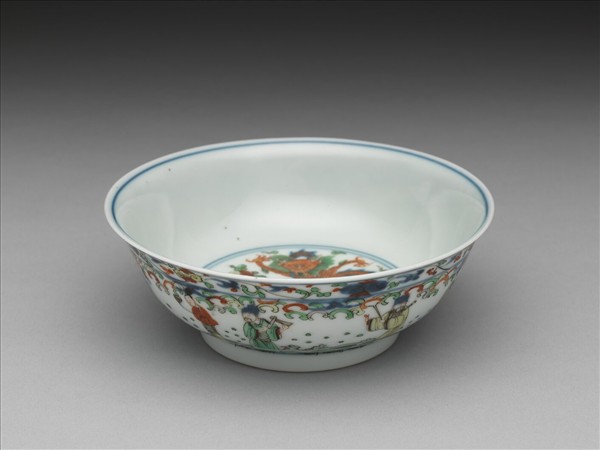 青花五彩八仙紋碗