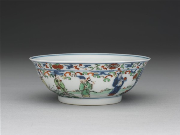 青花五彩八仙紋碗