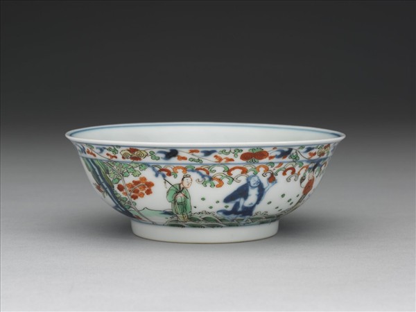 青花五彩八仙紋碗