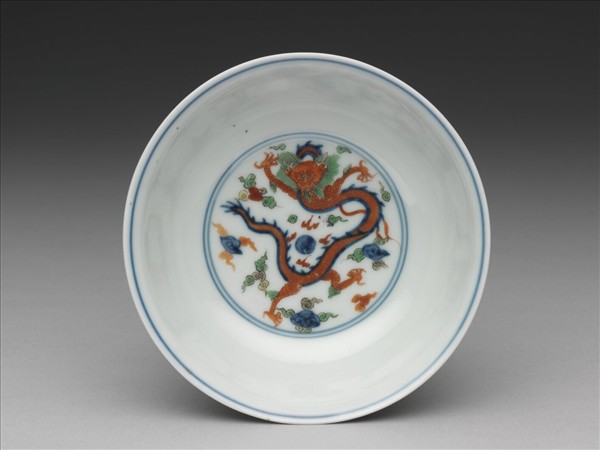 青花五彩八仙紋碗