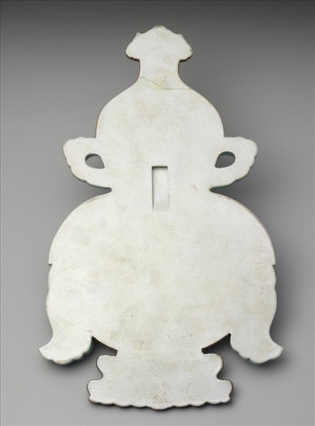 粉彩福壽大吉紋葫蘆式掛屏