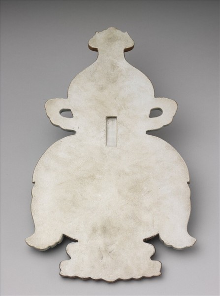 粉彩福壽大吉紋葫蘆式掛屏