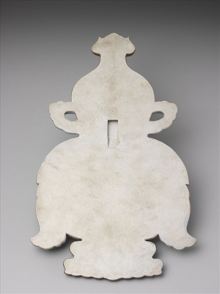 粉彩福壽大吉紋葫蘆式掛屏