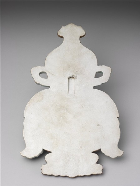 粉彩福壽大吉紋葫蘆式掛屏