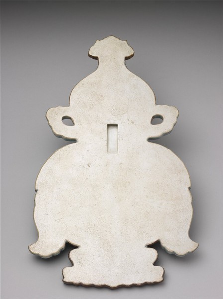 粉彩福壽大吉紋葫蘆式掛屏