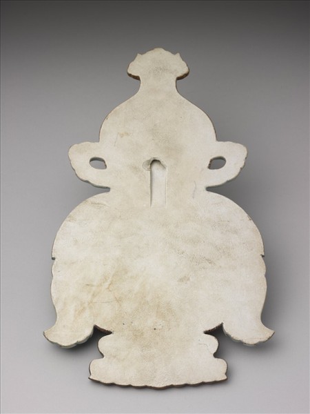 粉彩福壽大吉紋葫蘆式掛屏