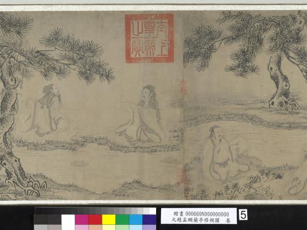 元趙孟頫蘭亭修褉圖　卷