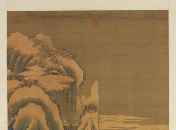 明王諤瑞雪凝冬　軸