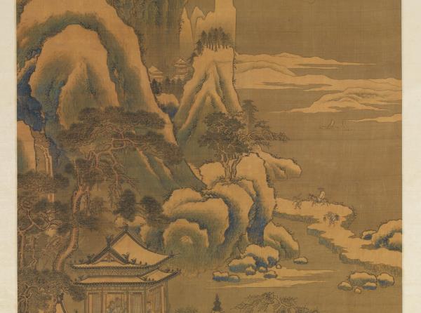 明王諤瑞雪凝冬　軸