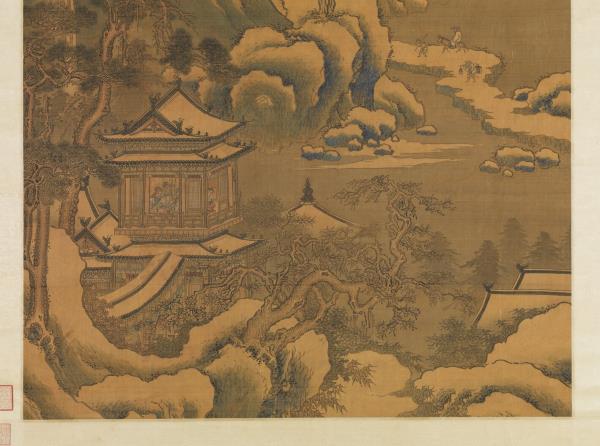 明王諤瑞雪凝冬　軸