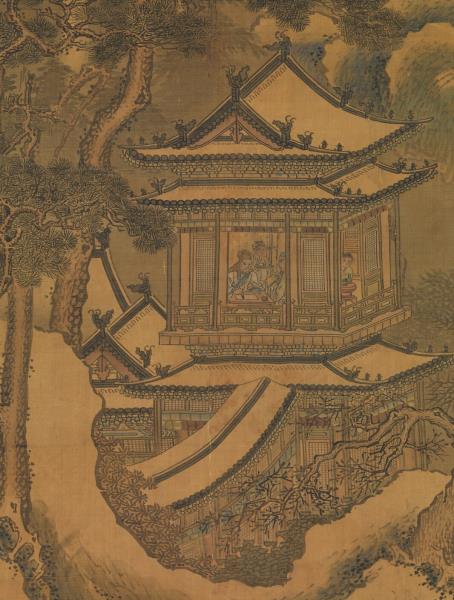 明王諤瑞雪凝冬　軸