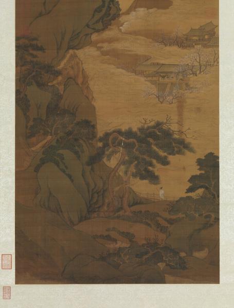 清吳歷梅花山館　軸