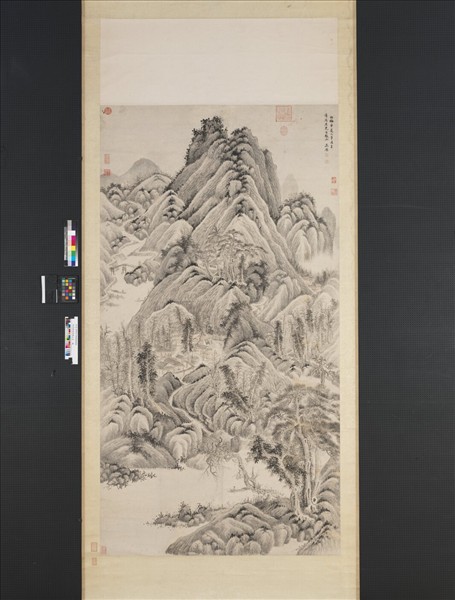 清吳歷倣吳鎮山水　軸