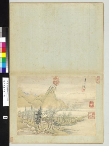 清王翬畫山水　冊　倣惠崇早春圖