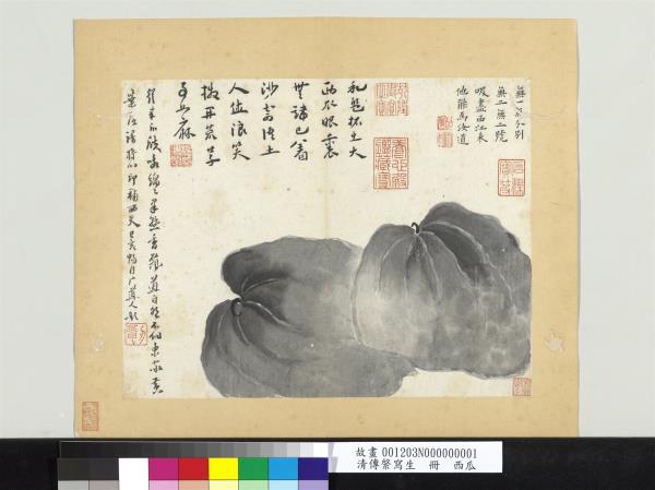 清傳綮寫生　冊　西瓜