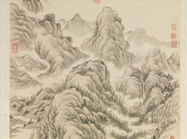 清董邦達雲山圖　軸