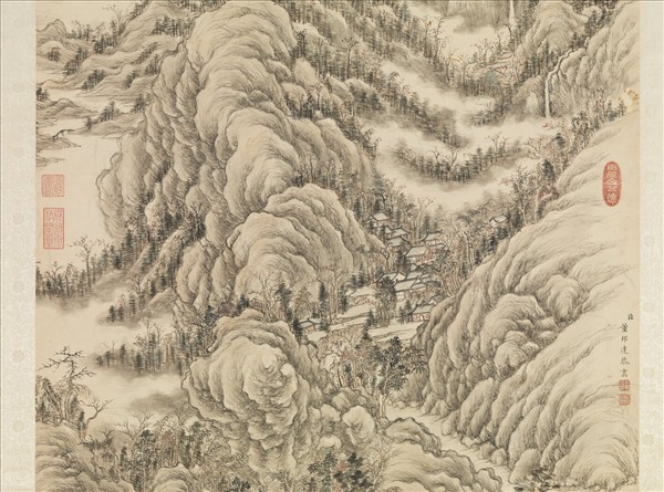 清董邦達雲山圖　軸