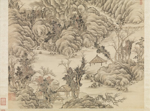 清董邦達雲山圖　軸