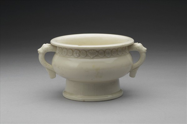 德化窯 白瓷簋式爐