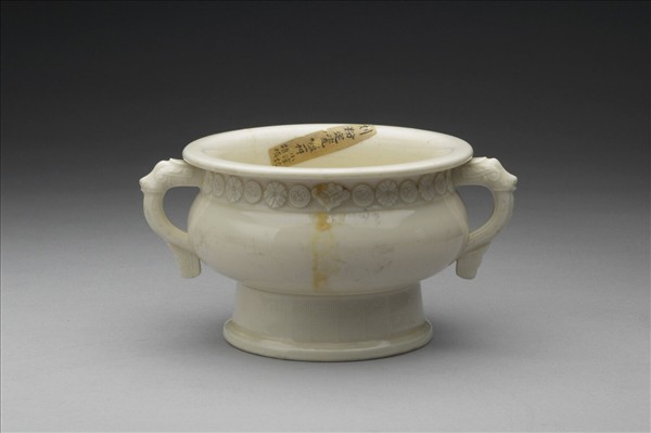 德化窯 白瓷簋式爐