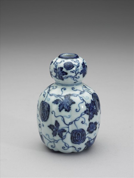 青花瓜瓞紋葫蘆瓶