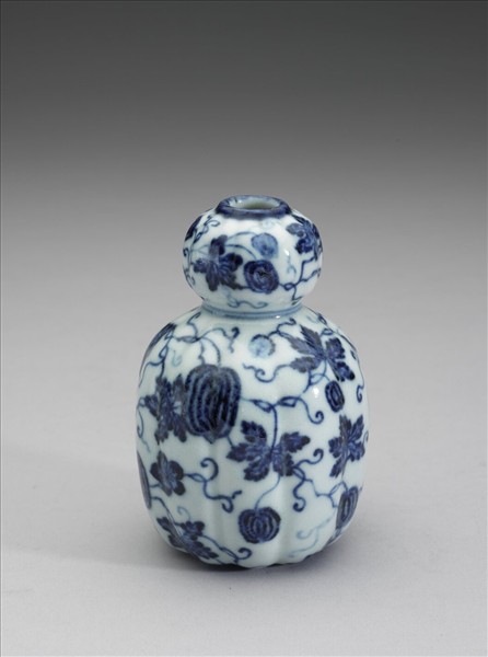 青花瓜瓞紋葫蘆瓶