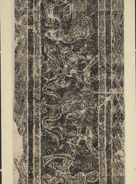 漢山東曲阜東安漢里畫象拓片十五幅　軸　晏樂（一）