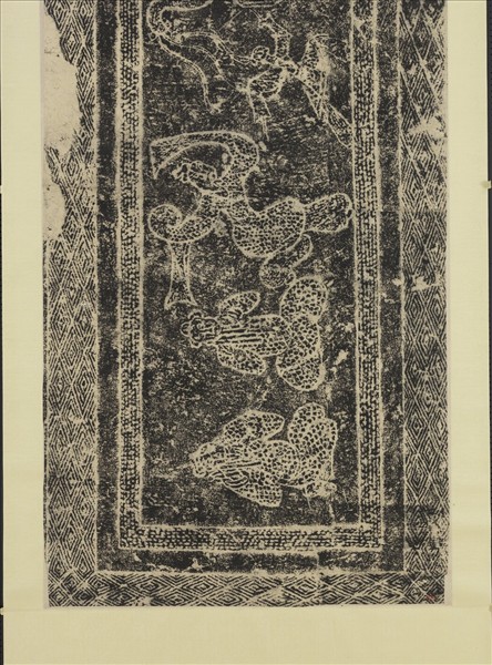 漢山東曲阜東安漢里畫象拓片十五幅　軸　晏樂（一）