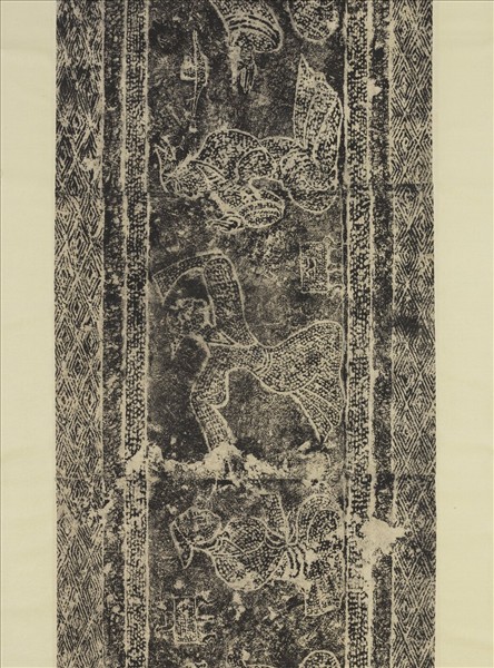 漢山東曲阜東安漢里畫象拓片十五幅　軸　晏樂（二）