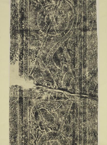 漢山東曲阜東安漢里畫象拓片十五幅　軸　青龍