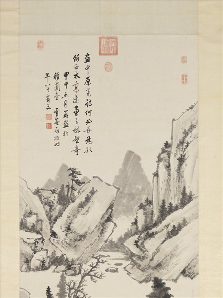 清羅牧林壑蕭疎圖　軸