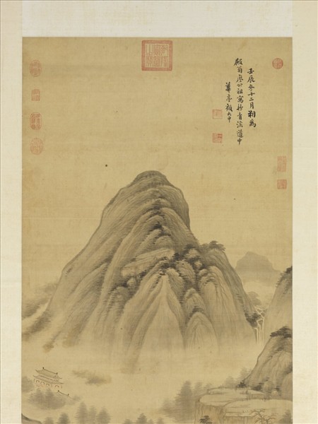 清顧大申秋日山居圖　軸