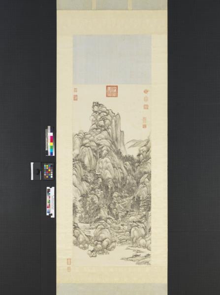 清王原祁烟浮遠岫圖　軸