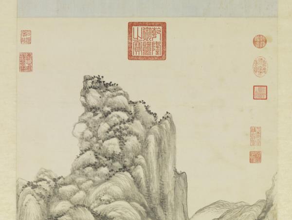 清王原祁烟浮遠岫圖　軸