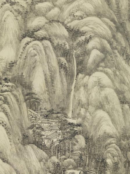 清王原祁烟浮遠岫圖　軸