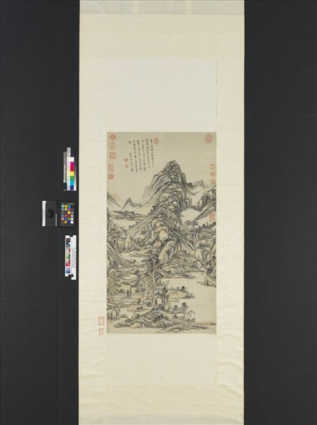 清王原祁畫溪崦林廬　軸