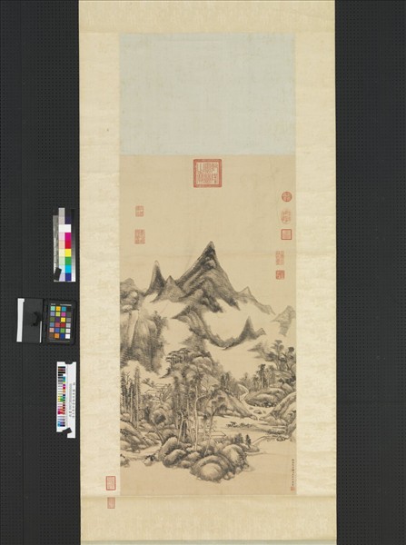 清王原祁雲壑流泉圖　軸